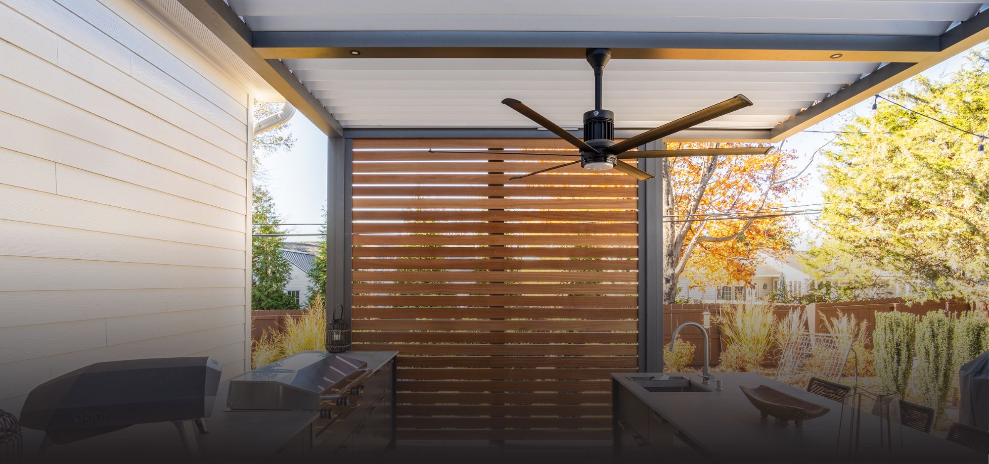 The Louvered Pergola official Azenco Outdoor dealer in Indiana