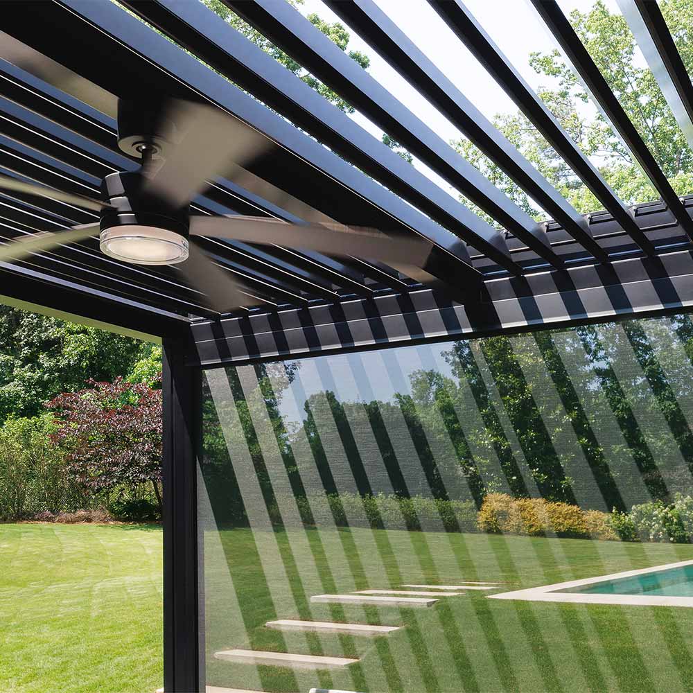 Outdoor screens for pergolas